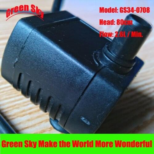 2.6L/Min 80cm Head 7V DC 0.91W mini electric water pump