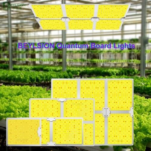 BEYLSION Full Spectrum AC100-277V IR LED Plant Box Light Growing Lamps Bulbs Greenhouse Plant Panel Lighting Replace Quantum HPS