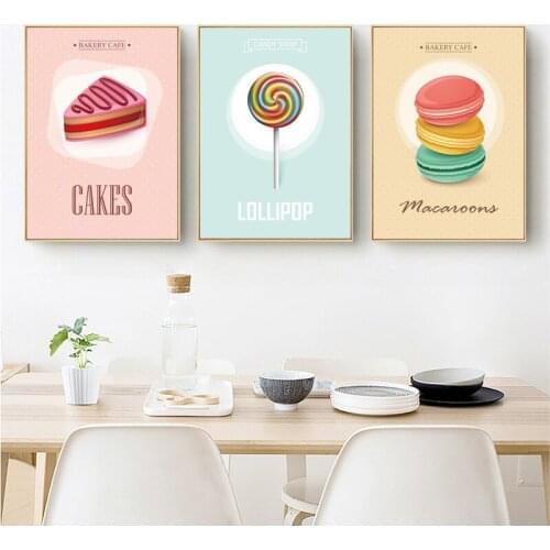5D DIY diamond painting Nordic dessert lollipop cross stitch set Mosaic diamond embroidery home decoration Christmas decoration