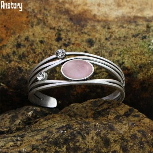 Natural Quartz Lapis Jades Amethysts Plant Bangle For Womem Vintage Natural Stone Fashion Women Bracelet