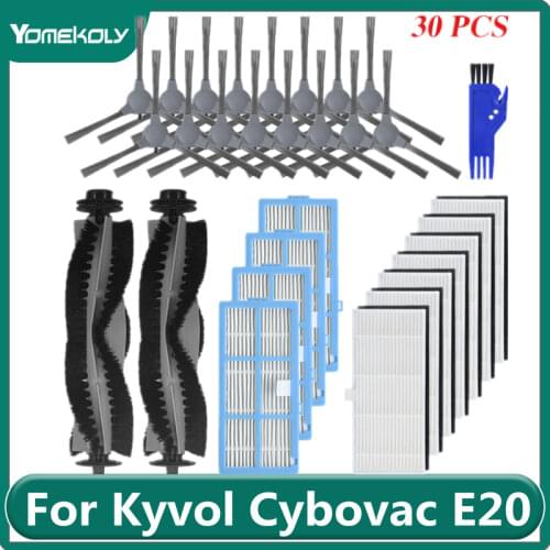 For Kyvol Cybovac E20 E30 E31 Robot Vacuum Cleaner Main Brush Side Brush HEPA Filter Replacement Accessories Parts
