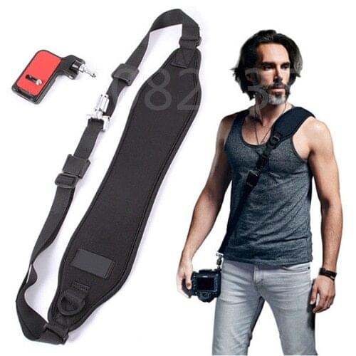 Focus F-2 Camera Strap Rapid Quick Single Shoulder Black Belt Strap with F2 plate for canon nikon sony pentax DSLR camera