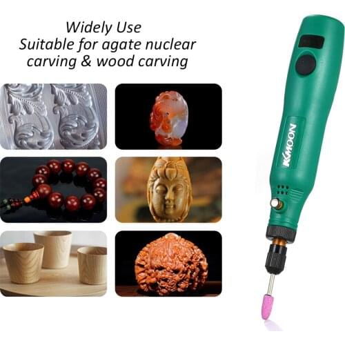 KKmoon Mini Electric Grinder Set Cordless Mini Small Size Grinding Machine Carving Engraving Pen Trimming Milling Polishing