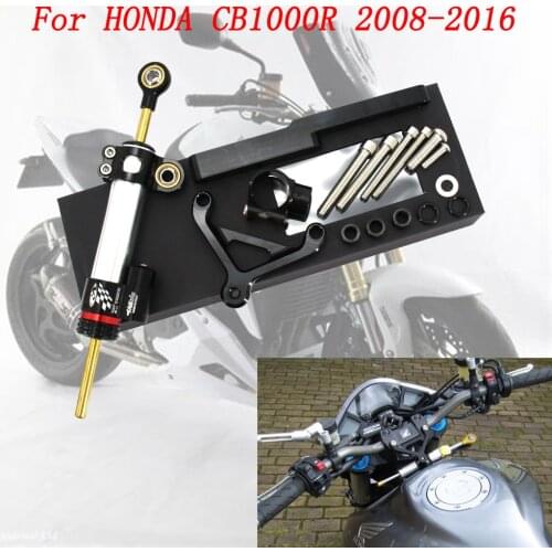 Motorcycle Steering Damper Mount Bracket Support Kit For Honda CB1000R CB 1000R 1000 R 2008 2009 2010 2011 2012 2013 2014 2015，2