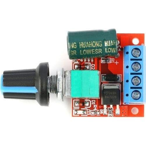 Mini 5A 90W PWM 12V DC Motor Speed Controller Module DC-DC 4.5V-35V Adjustable Speed Regulator Control Governor Switch 24V