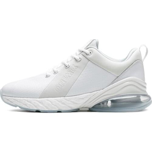 ONEMIX Mens Breathable Running Shoes Sport New jogging shoes shock absorption cushion soft midsole leather Max shoes