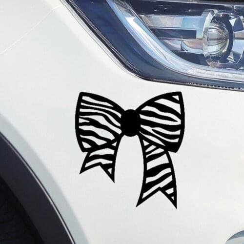 Zebra Bow Decal Sticker Hair Stylist For Window Mirror Scrapbooking Art Cute And Interesting Car Sticker