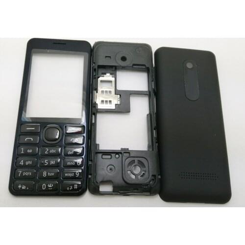 New Full Housing Body Cover Case and Keypad Keyboard for Nokia 206 White Black Red Yellow Blue and Screwdriver Open Tools