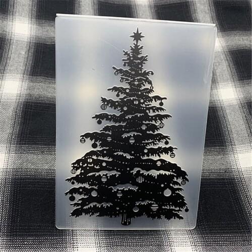 Christmas present Christmas tree DIY Plastic Embossing Folders for DIY Scrapbooking Paper Craft/Card Making Decoration Supplies