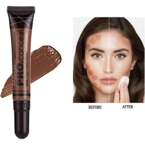 Nude Facial Makeup Foundation Cover Waterproof Blemish Base Concealer Oil Control Liquid Lasting Skin BB Cream Cosmetics