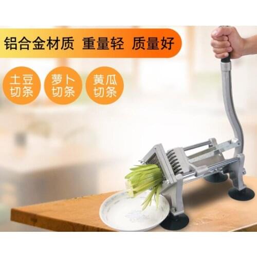 Upgrade French Fry Cutter 3 Blades With Suction Feet Manual Fruit Vegetable Slicer Commercial Kitchen Potato Chip Press Machine