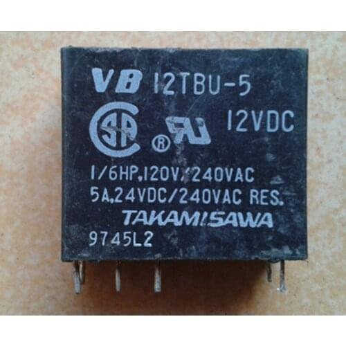 Wholesale 10pcs/lot relay 12VDC VB12TBU-5