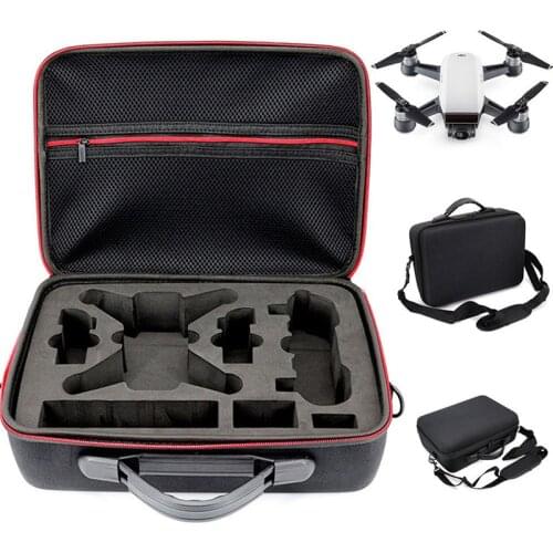 Anordsem Portable EVA Hard Bag Storage Case Carry Drone Bags Shoulder Strap Drone Accessories for DJI Spark Drone Mount Box