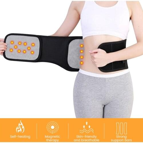 Self-Heating Belt Back Waist Posture Corrector Magnetic Therapy Lumbar Support Adjustable Back Brace Double afterburner belts