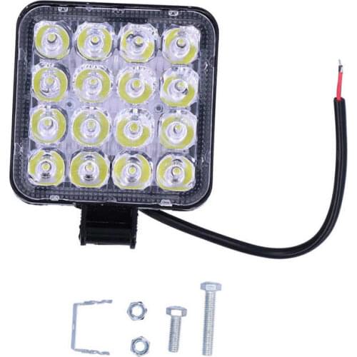 Work Light High Brightness IP68 Waterproof Universal Driving Lamp 16LED Dustproof for Car