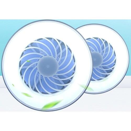 Mini Fan Night Light Easy Install LED Portable Lantern for Reading Bedroom Lamp Durable Night Lighting Torch