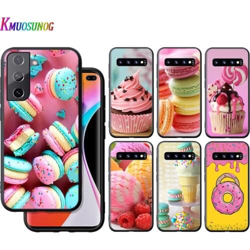 Silicone Cover Hot Dessert Ice Cream For Samsung Galaxy S21 S20 FE Ultra S10 S10e Lite S9 S8 S7 Edge Plus Phone Case