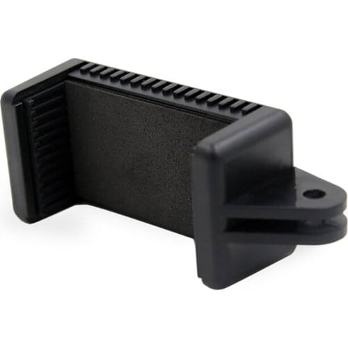 Cell Mobile Phone Clip Tripod Mono-pod Selfie Stick Holder with 1/4 Screw Hole for Go pro Sj8 iPhone9 8 X 7 XiaomiSamsungHuawei