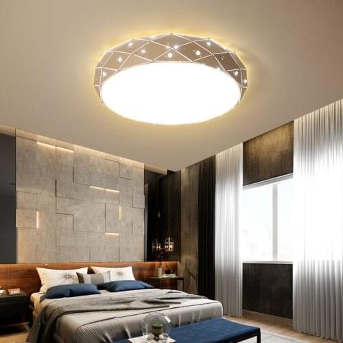 Modern Minimalist Bedroom Round Ceiling Lamp Warm Childrens Room Creative Aisle Balcony Dimmable Living Room Lamp Led Garden