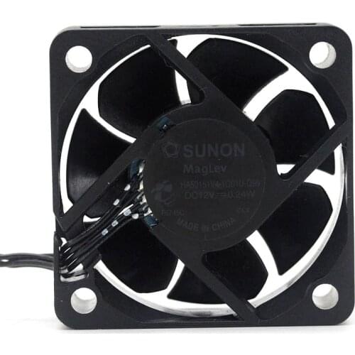 SUNON HA50151V4-1Q01U-Q99 DC 12V 0.24W 50x50x15mm 4-Wire Server Cooling Fan