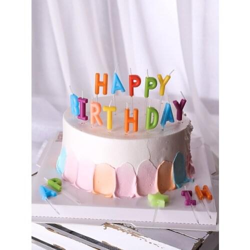 Korean style ins candle happy set party