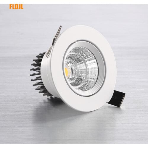 Dimmable LED COB spotlight ceiling light AC85-265V 5W/7W/9W/12W/15W/18W/25W recessed downlight round LED ceiling spotlight