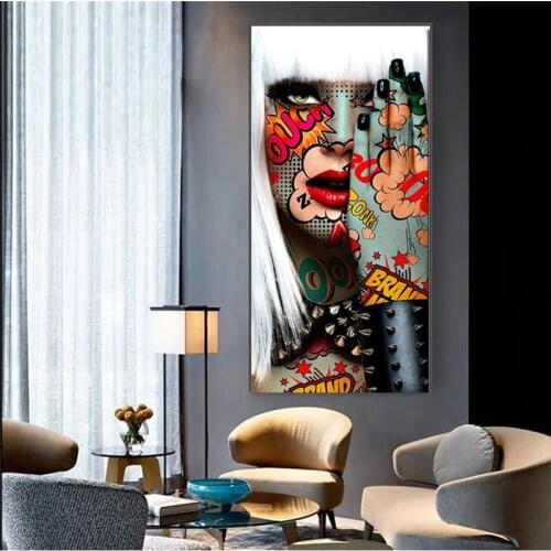 Body Graffiti Art Paintings Print on Canvas Art Posters and Prints Modern sexy Girls Canvas Pictures For Living Room Cuadros