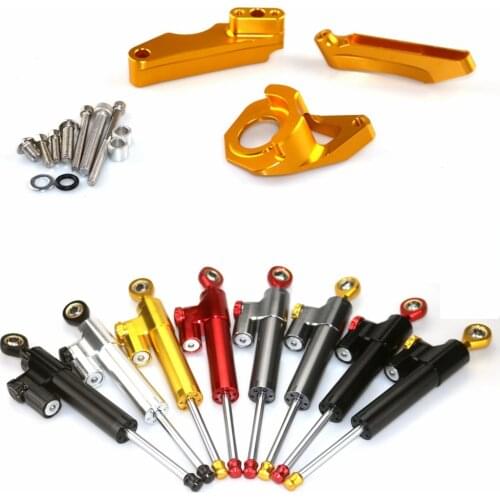 Motorcycle cnc Universal Stabilizer Damper Complete Steering Mounting Bracket For SUZUKI GSXR 600 750 GSR750 2001-02-03-04-2005