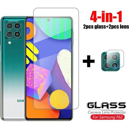 For Glass Samsung Galaxy F62 Tempered Glass HD Clear Full Glue Ultra-thin Screen Protector For Samsung Galaxy F62 F 62 Glass