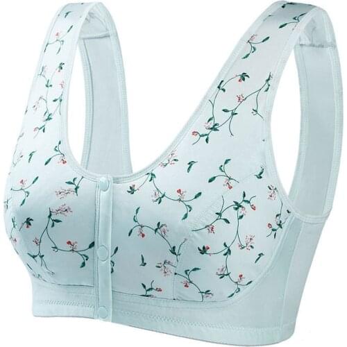 Womens Seamless Underwear Bras Ladies Convenient Front Button Bra For Women Wireless Cotton Underwear Super Thin Bras Lingerie