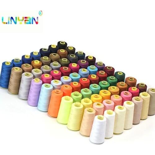 2 pieces Sewing Machine Industrial Polyester Thread 40S/2 Yarn for knitting polyester yarns kit glow thread overlock t3