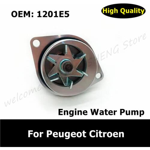 1609417280 120182 1201H4 1201E5 Engine Cooling Water Pump For Peugeot 206 207 307 308 For Citroen C2 C2 C4 Elysee BERLINGO 16V