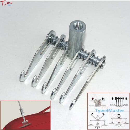 Car Body Repair Dent Pulling Claw M10/M14/M16 Stud Welder Multi Hook Head Pulling Hook Garage Tools