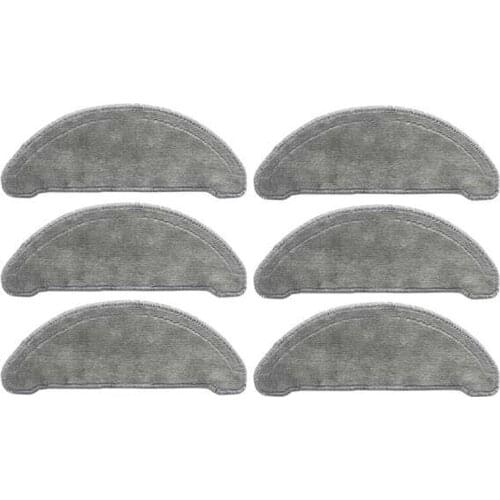 6 Pcs Replaceable Mop Cloths Accessories Sets Parts for Roidmi EVE Plus Robot Vacuum Cleaner