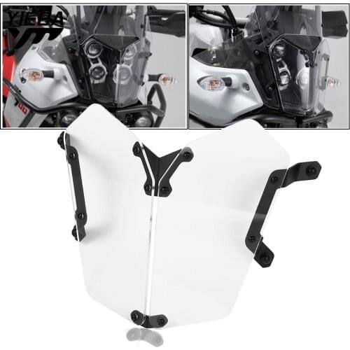 Motorcycle High Quality Acrylic Headlight Protector Grille Guard Cover Protection For Yamaha Tenere 700 Tenere700 2019 2020 2021