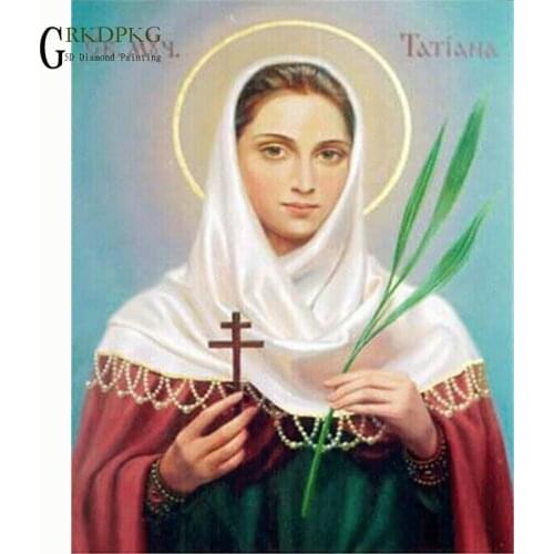 5D DIY Diamond Painting Madonna Needlework Embroidery Cross Stitch Round Rhinestone Decoration Crafts Wedding decoration drill