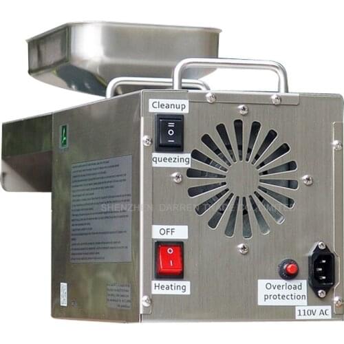 1pc Automatic Stainless Steel Oil Pressing Machine Small Oil Press Machine High Oil Extraction Rate Labor Saving