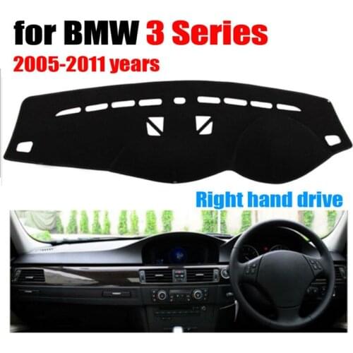 RKAC Car dashboard covers mat for BMW 3 Series with Navigation 2005-2011 Right hand drive dashmat pad dash auto accessories