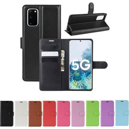 50pcs/lot Flip Magnetic PU Leather Wallet Stand Case For Samsung Galaxy S20 FE A01 M01 Core Plus Note 20 Ultra A51 A71 A11 M11
