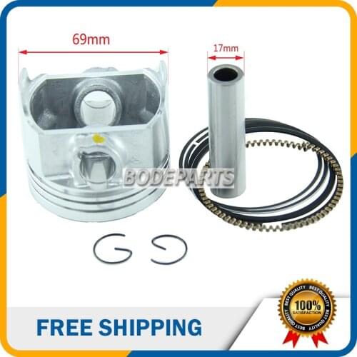 HH-121 Motorcycle Atv Quad Engine parts Water cooled CB250 69mm Piston and Ring Kit 17MM For Zongshen CB250CC