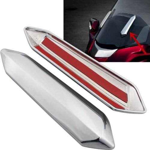 Motorcycle Chrome Windshield Strut Covers Decorative Windscreen Accent Trim For Honda Goldwing GL1800 2018 -2020