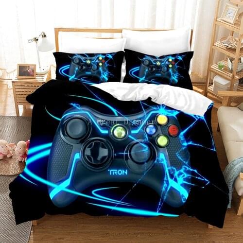Game Console Bedding Set For Kids Boys Children Bedclothes Cartoon Game Duvet Cover Set Gamepad Comforter Bed Linens