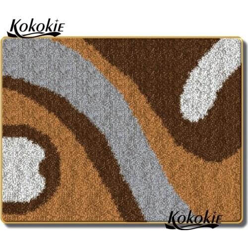Handmade floor cushion mat diy tapijt latch hook rug kit diy rug carpet vloerklee foamiran for needleworksets 3d tapestry kits