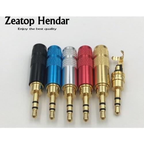 10Pcs New Mini 2.5 Jack 2.5mm 3 Pole Audio Stereo with Clip Hook Male Plug for Headphone Earphone DIY Repair Connector