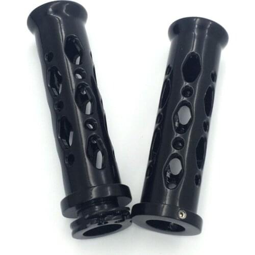 Aftermarket free shipping motorcycle accessories Billet 7/8'' Hand Grips plain end for Honda Yamaha Suzuki Kawasaki Japanese bik