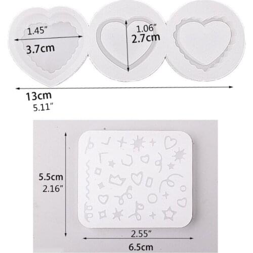 Q39C Heart Shape Epoxy Silicone Mold Handmade Replication Mold Suitable for Handmade Crafts Soft and Smooth Tactility