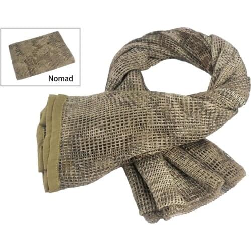 Tactical Scarf Camouflage Mesh Net Scarves Military Camo Scarfs Outdoor Sport Sniper Face Veil Wargame Camping Hunting Cycling