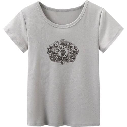 PUWD Slim Girls Soft Cotton Bomb Tshirts 2021 Summer Fashion Ladies Streetwear Short Tees Vintage Women Cute Tops Sweet