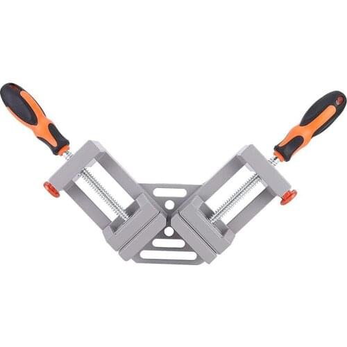 90 Degree Quick Release Corner Clamp Right Angle Clamp, Double Handle Corner Clamp With Adjustable Swing Jaw For Welding