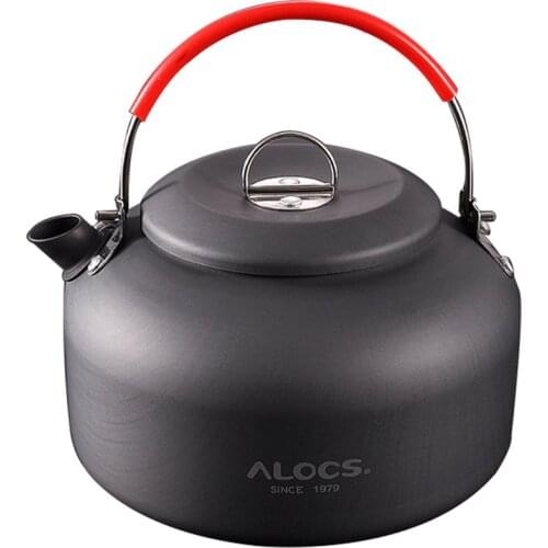 ALOCS CW-K02 Ultra Lightweight Cookware Outdoor Camping Kettle 0.8L Tea Coffee Pot for Camping Fishing